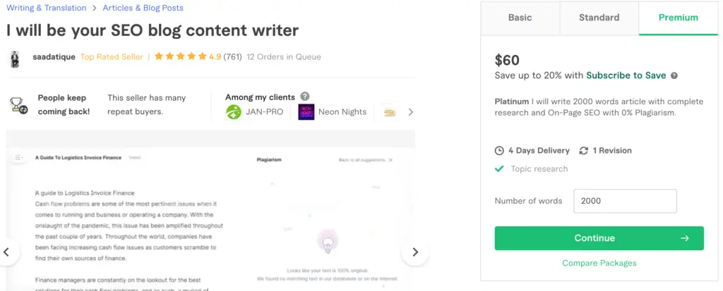 Be your seo blog content writer by Saadatique Fiverr - 7 Crazy AI Business Ideas to Make $10,000 Every Month